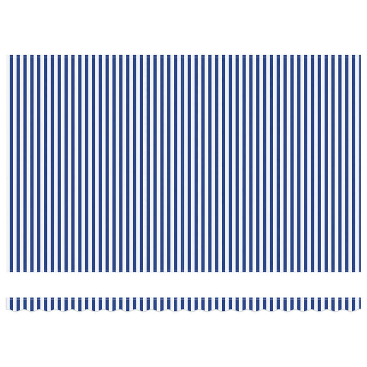 Markiseramme Blå og Hvid 500 × 300 cm
