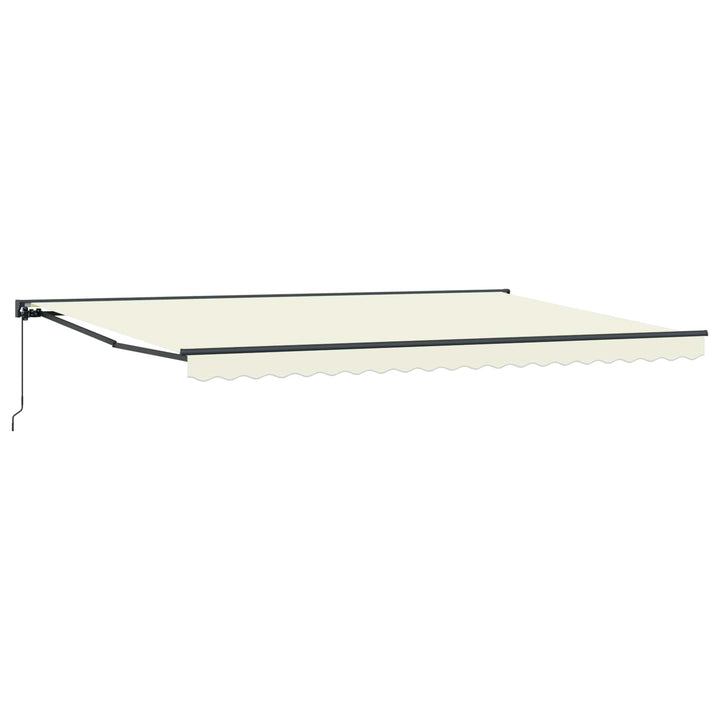 Markiseramme Creme 500 × 300 cm Polyester med PU belægning