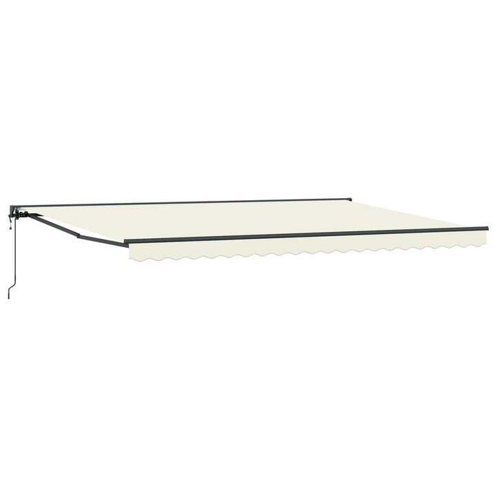 Markiseramme Creme 500 × 300 cm Polyester med PU belægning