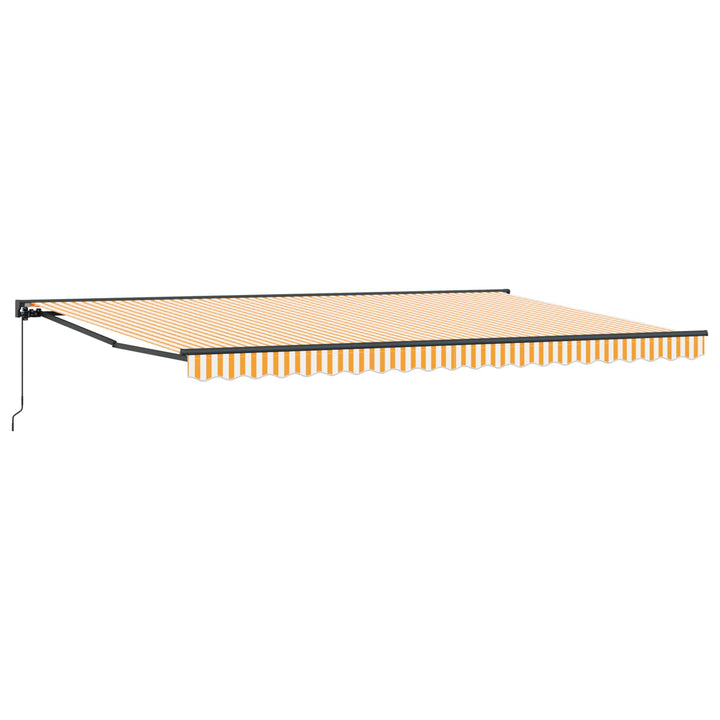 Markiseramme Gul og Hvid 500 × 300 cm