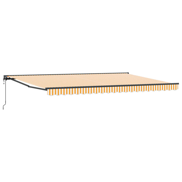 Markiseramme Gul og Hvid 500 × 300 cm
