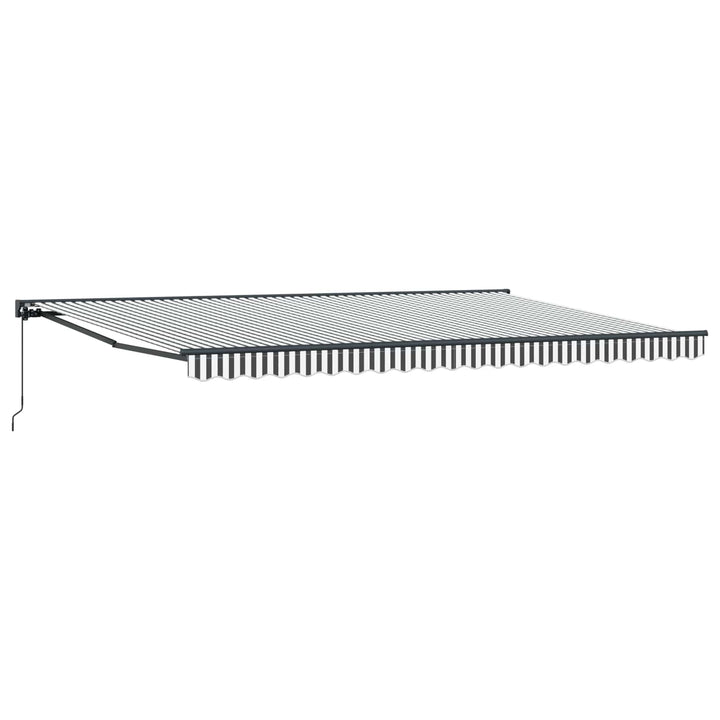 Markiseramme Anthracit og hvid 500 × 300 cm