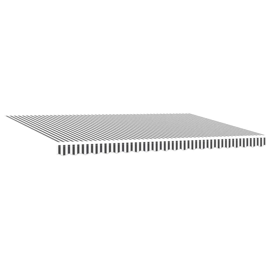 Markiseramme Anthracit og hvid 500 × 300 cm