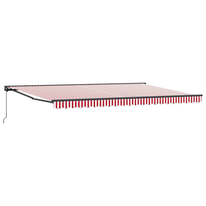 Markiseramme Rød og Hvid 500 × 300 cm