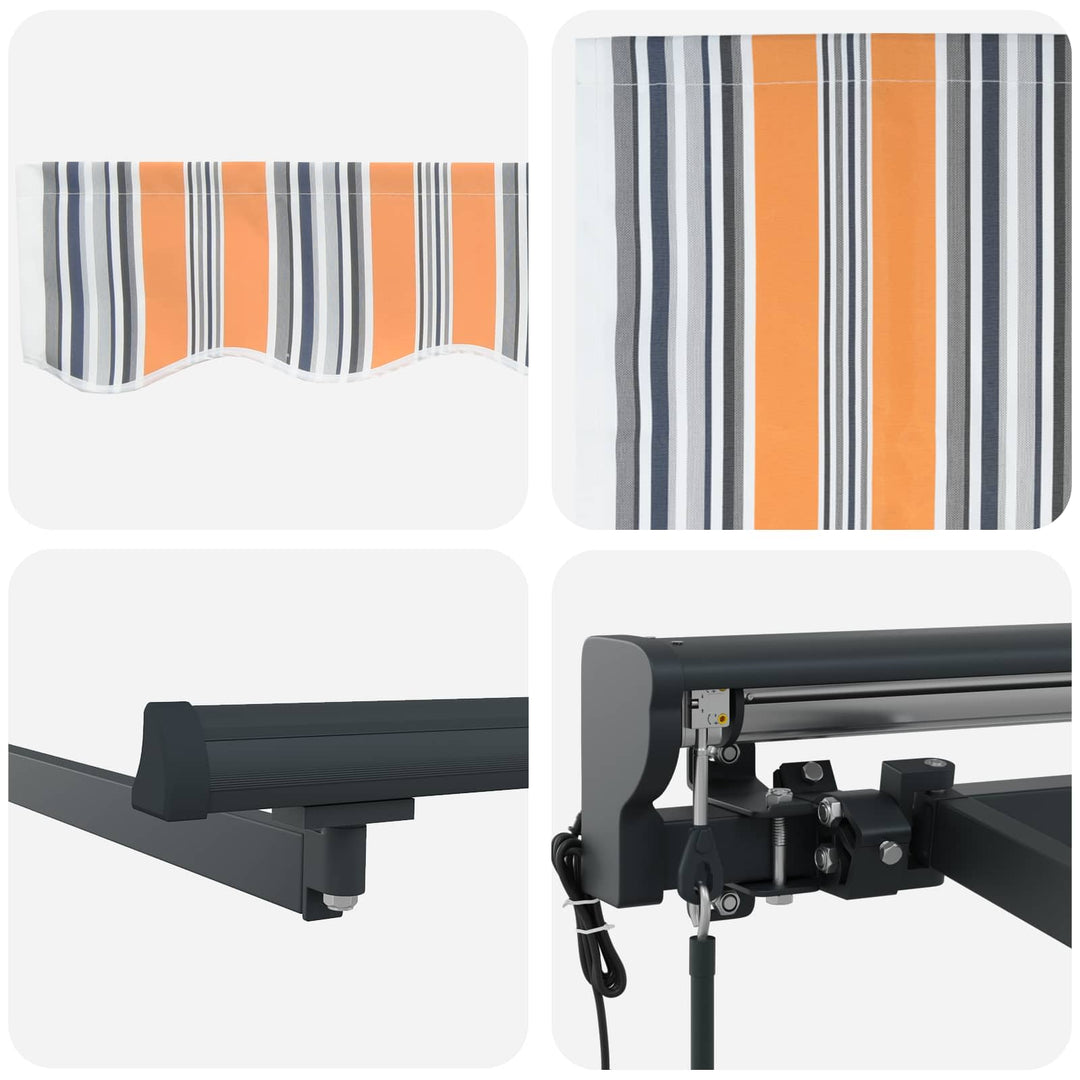 Markiseramme Blå og Orange 500 × 300 cm