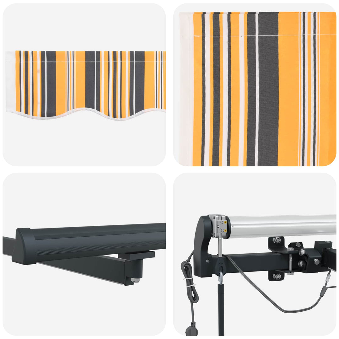 Markiseduge Flerfarvet 500 × 300 cm Polyester