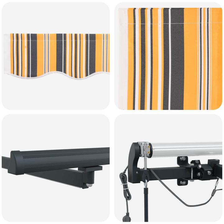 Markiseduge Flerfarvet 500 × 300 cm Polyester