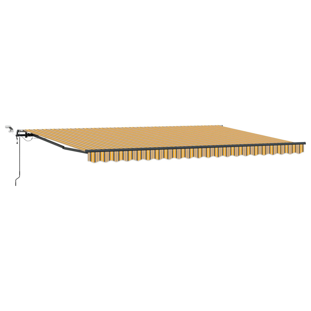 Markiseduge Flerfarvet 500 × 300 cm Polyester