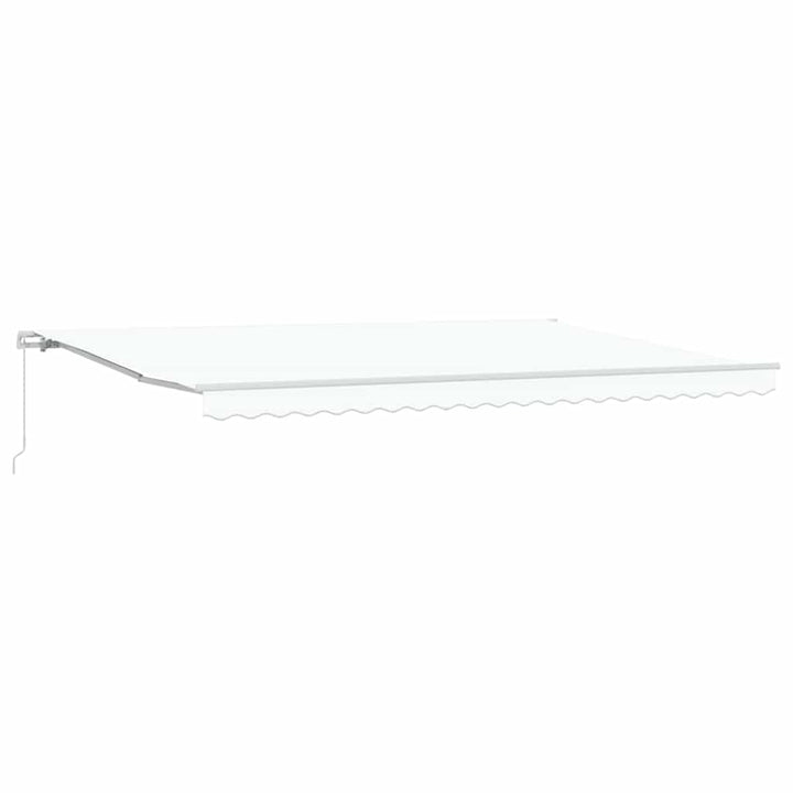 Udtrækkelig markise Hvid 500 x 300 x 165 cm