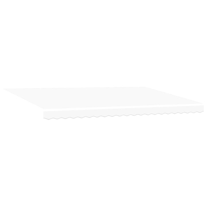 Udtrækkelig markise Hvid 500 × 300 cm Polyester og Aluminium