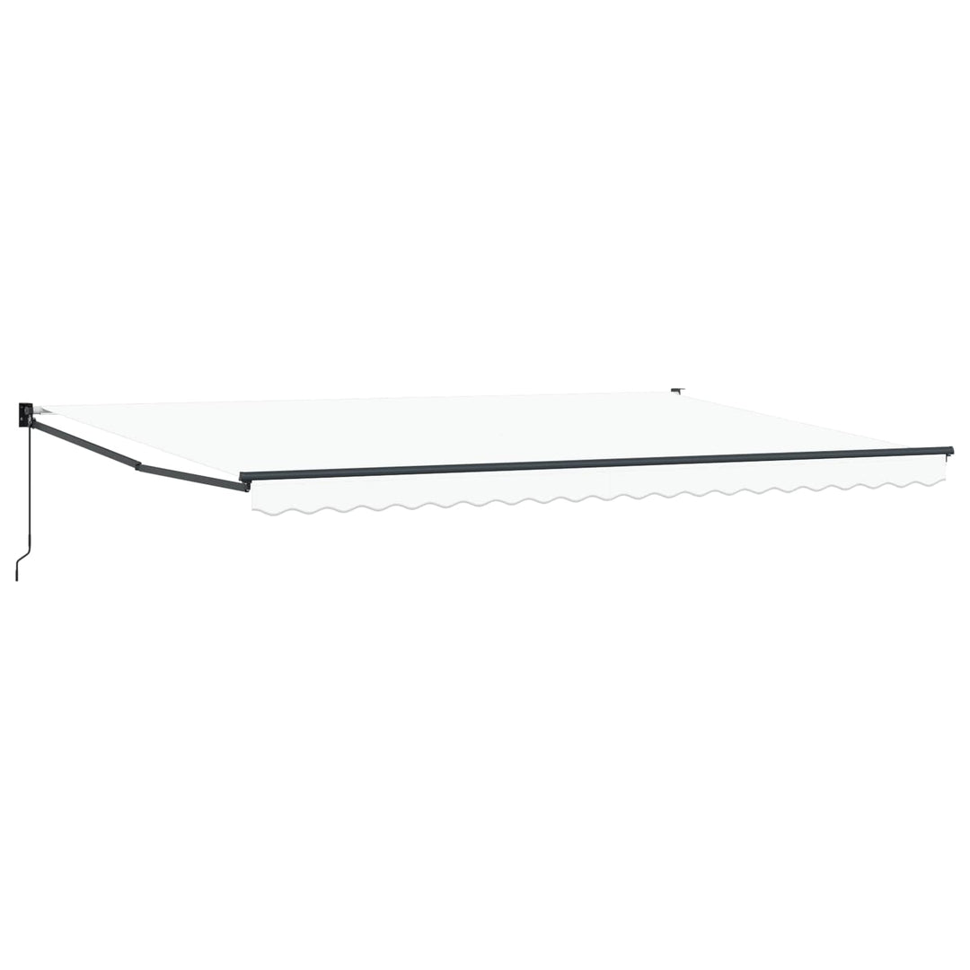 Udtrækkelig markise Hvid 500 x 300 x 165 cm