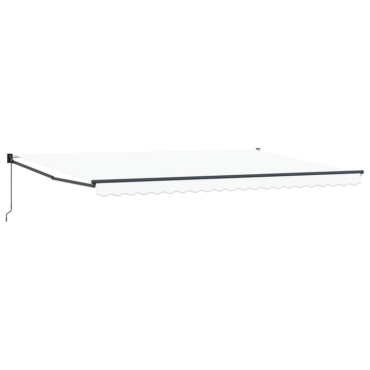 Udtrækkelig markise Hvid 500 x 300 x 165 cm