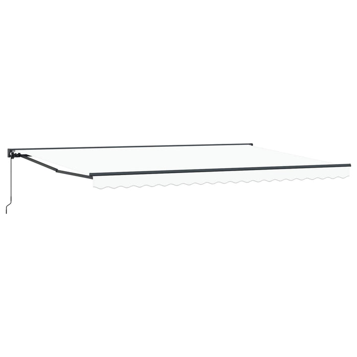 Markiseramme Hvid 500 × 300 cm Polyester med PU belægning