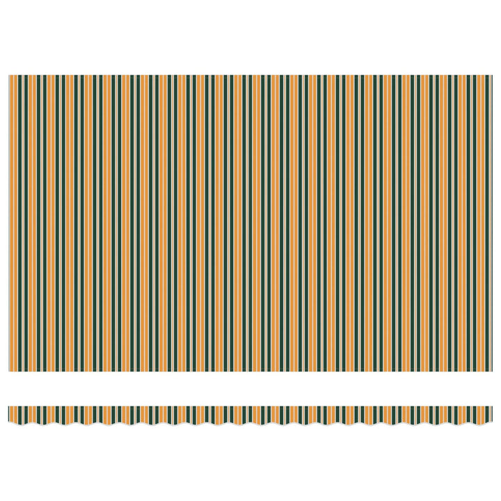 Udtrækkelig markise Grøn og gul 500 × 300 cm Stof og aluminium