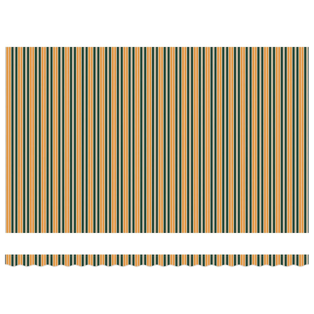 Markise Grøn 500 × 300 cm Polyester og metal