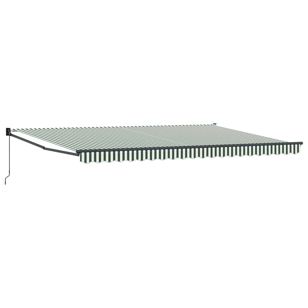 Udtrækkelig markise Grøn 500 × 300 cm