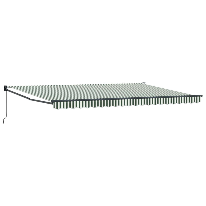 Udtrækkelig markise Grøn 500 × 300 cm