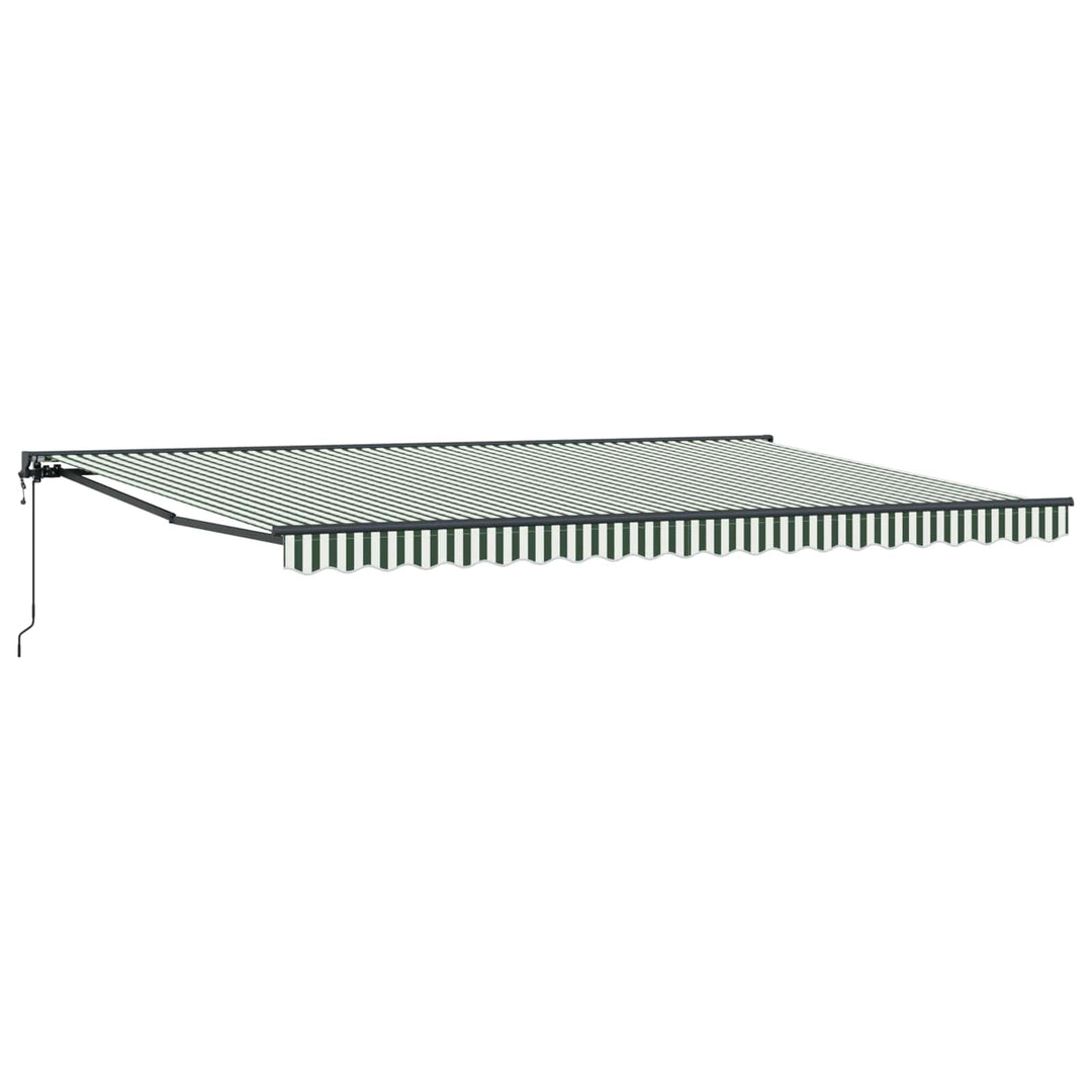 Markiseramme Grøn og Hvid 500 × 300 cm