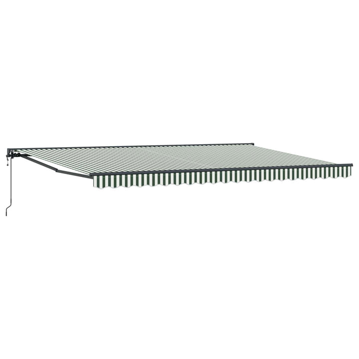 Markiseramme Grøn og Hvid 500 × 300 cm