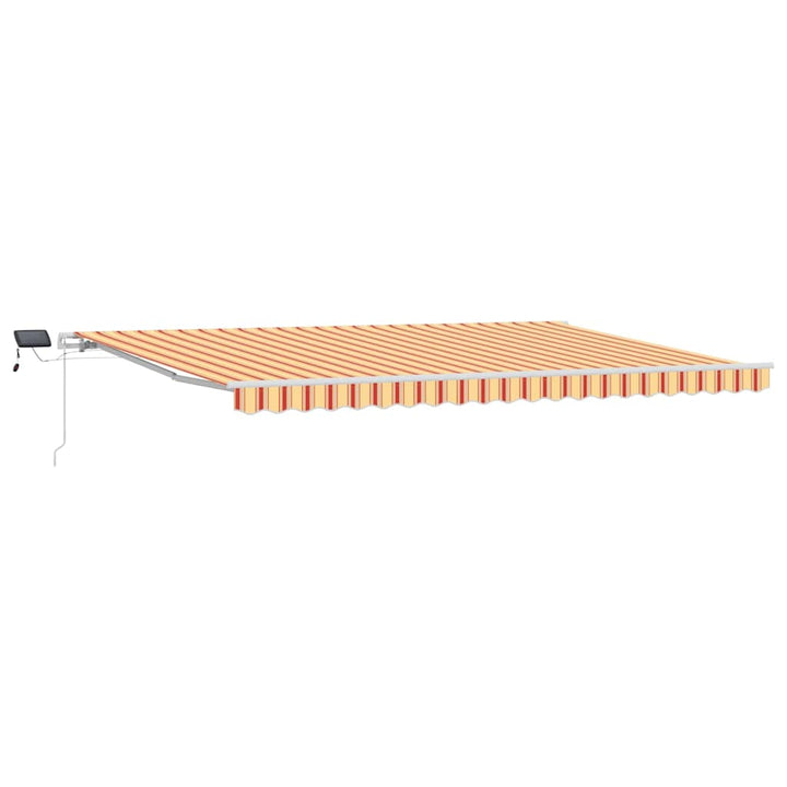 Udtrækkelig markise Gul og orange 500 × 350 cm