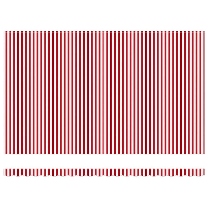 Udtrækkelig markise Rød og Hvid 500 × 350 cm Polyester