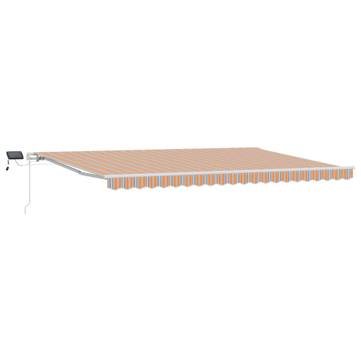 Udtrækkelig markise Flerfarvet 500 × 350 cm Stof og aluminium