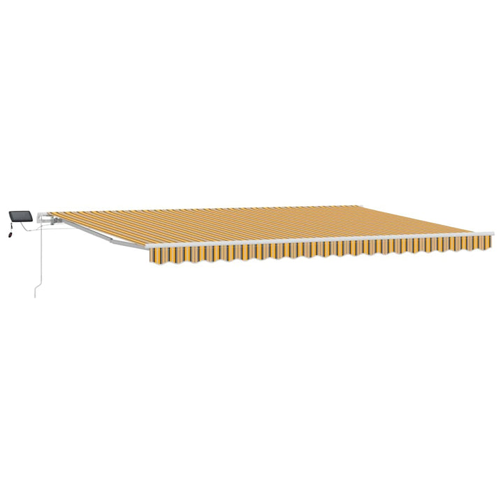 Udtrækkelig markise Flerfarvet 500 × 350 cm Stof og aluminium