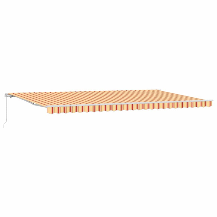 Udtrækkelig markise Gul og orange 600 × 300 cm