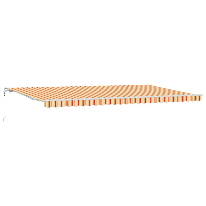 Udtrækkelig markise Gul og orange 600 × 300 cm