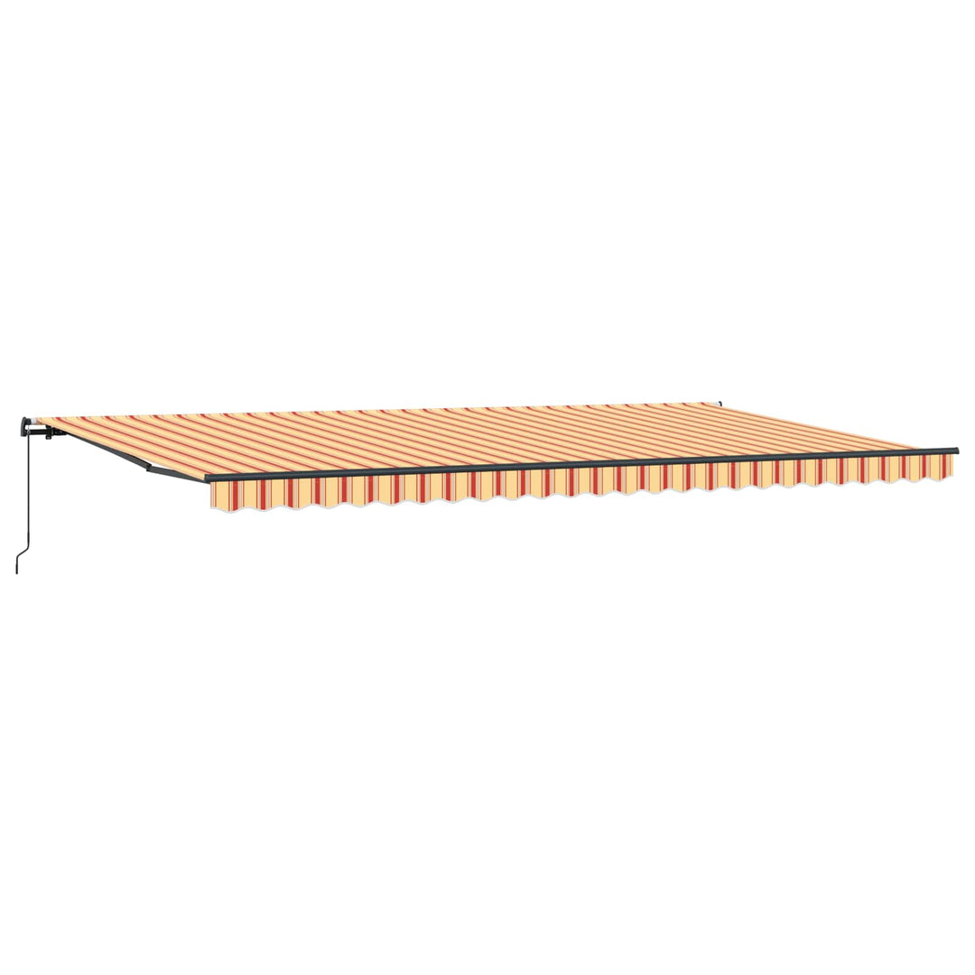 Udtrækkelig markise Gul og orange 600 × 300 cm