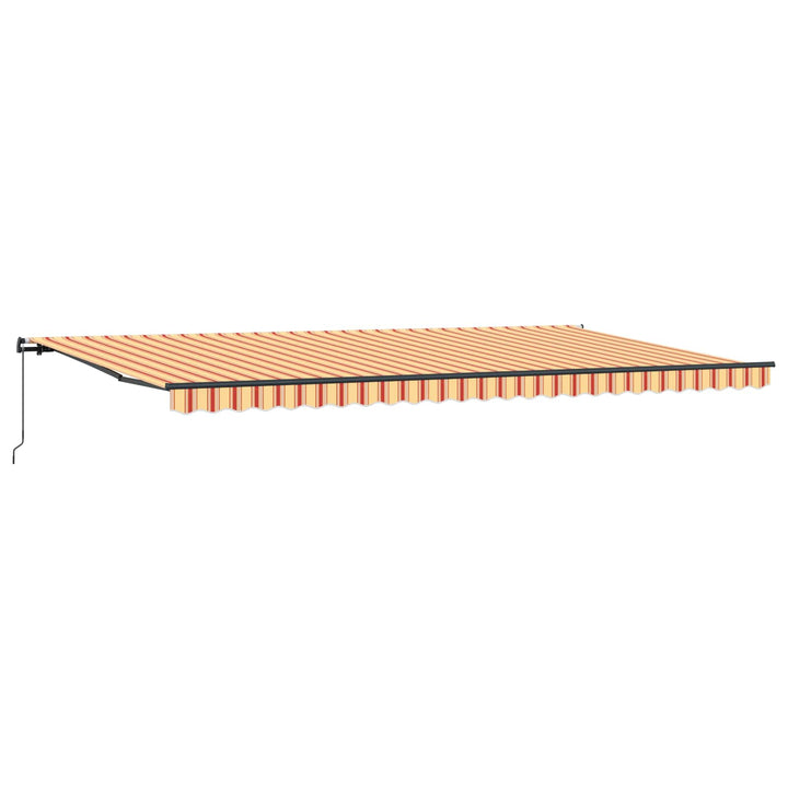 Udtrækkelig markise Gul og orange 600 × 300 cm