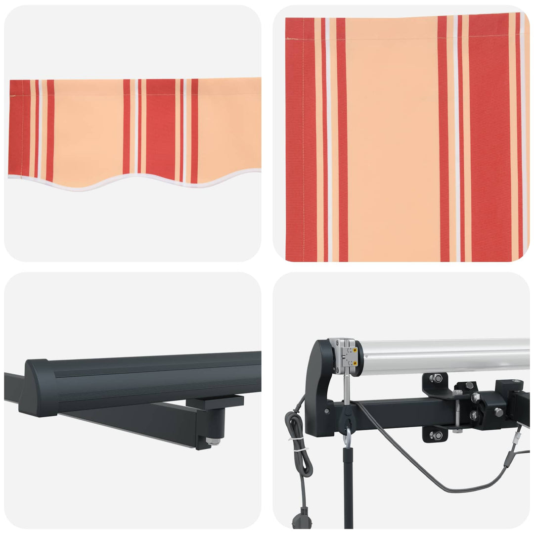 Markiseduge Gul og orange 600 × 300 cm Polyester