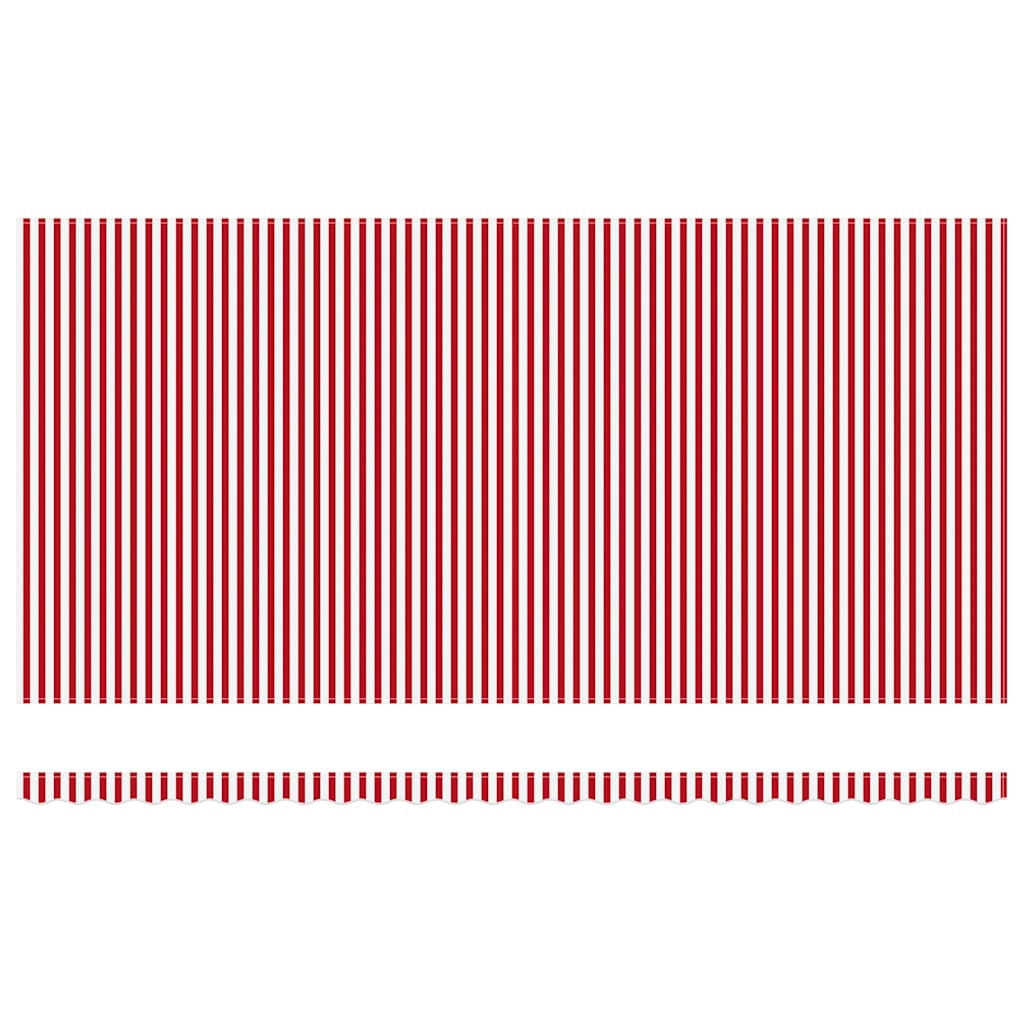 Udtrækkelig markise Rød og Hvid 600 × 300 cm