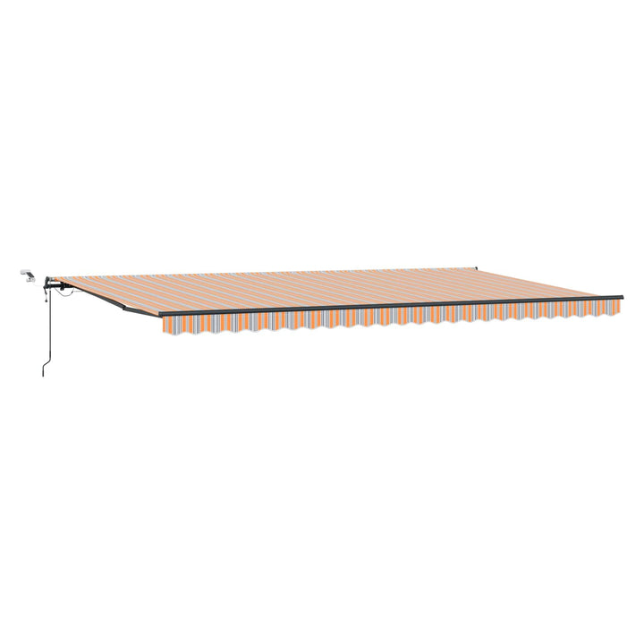 Udtrækkelig markise Flerfarvet 600 × 300 cm Polyester