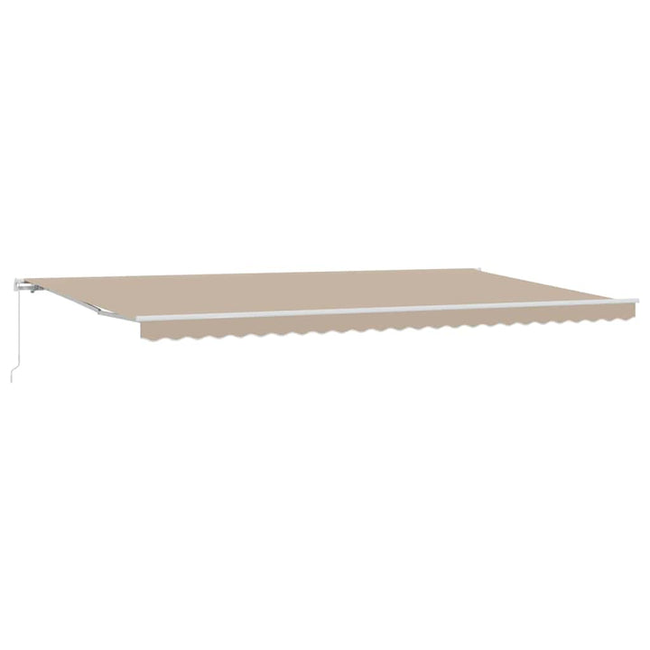 Udtrækkelig markise Beige 600 × 300 cm Polyester og Aluminium