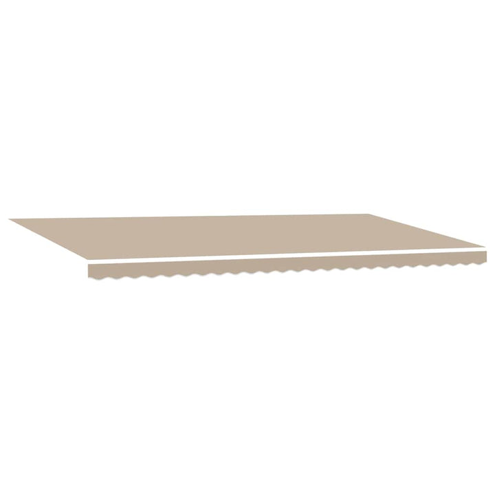 Udtrækkelig markise Beige 600 × 300 cm Stof og aluminium