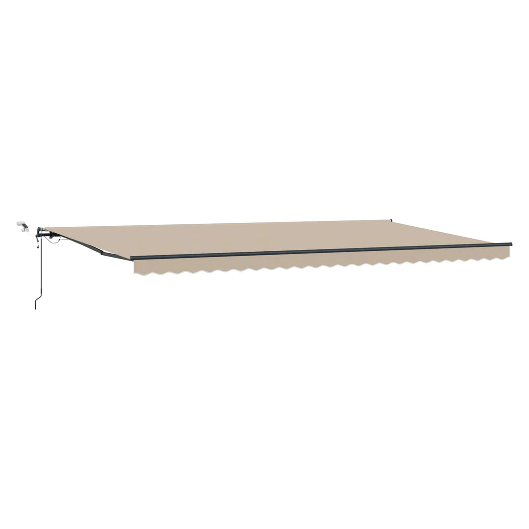 Udtrækkelig markise Beige 600 × 300 cm Polyester