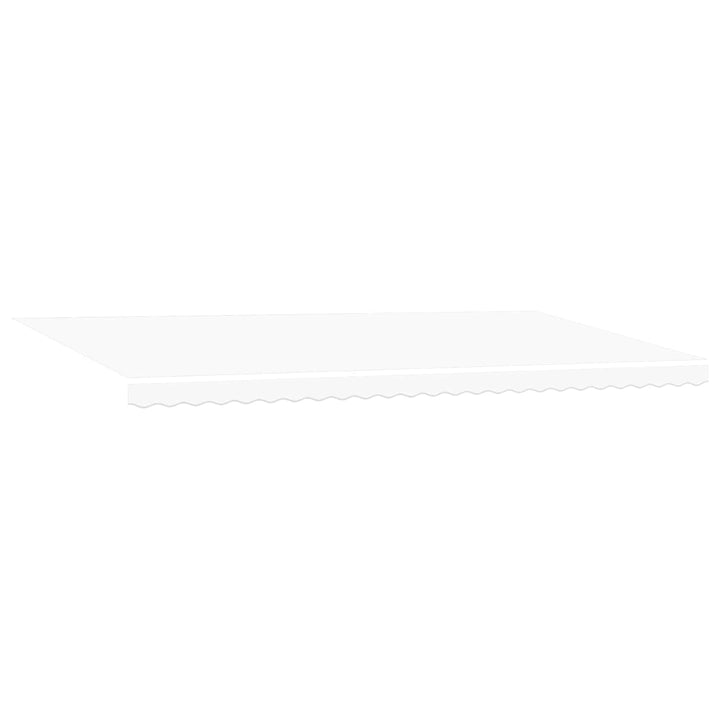 Udtrækkelig markise Hvid 600 × 300 cm Stof og aluminium