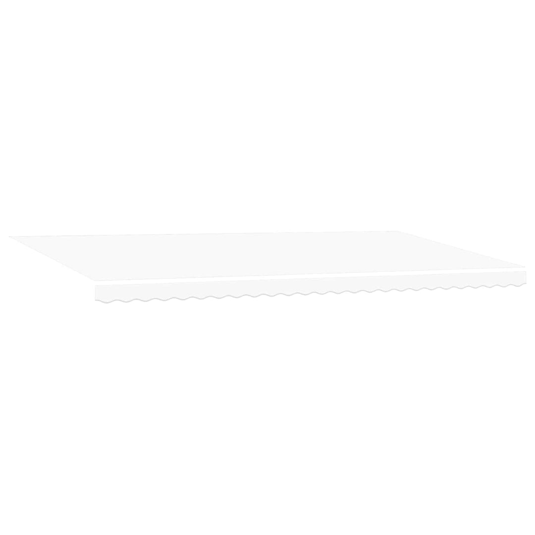 Udtrækkelig markise Hvid 600 × 300 cm Polyester