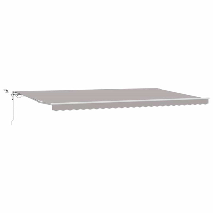 Udtrækkelig markise Lysegrå 600 × 300 cm Polyester