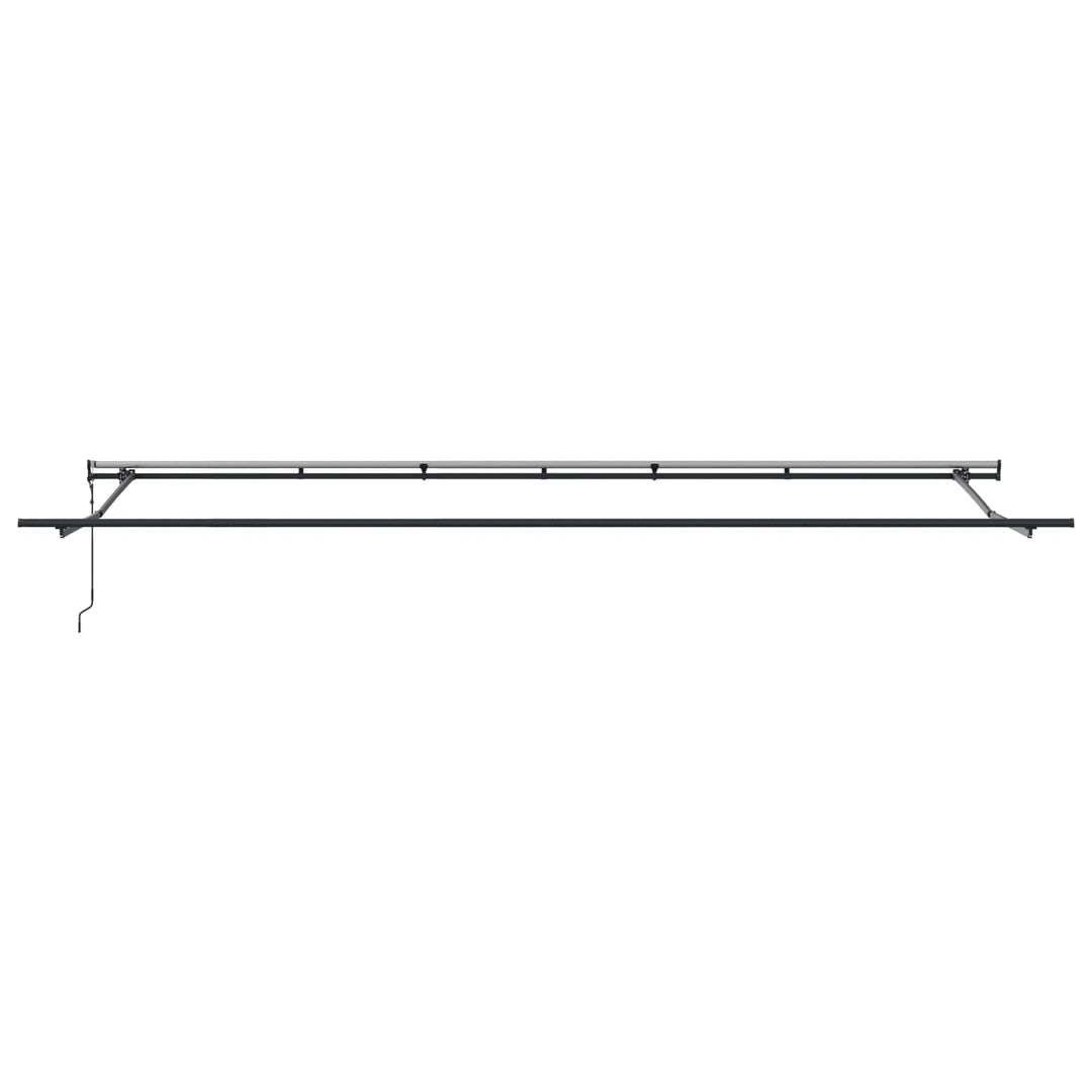 Udtrækkelig markise Lysegrå 600 × 300 cm Stof og aluminium