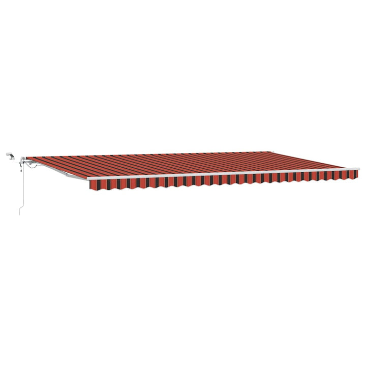 Udtrækkelig markise Orange og Brun 600 × 350 cm Polyester
