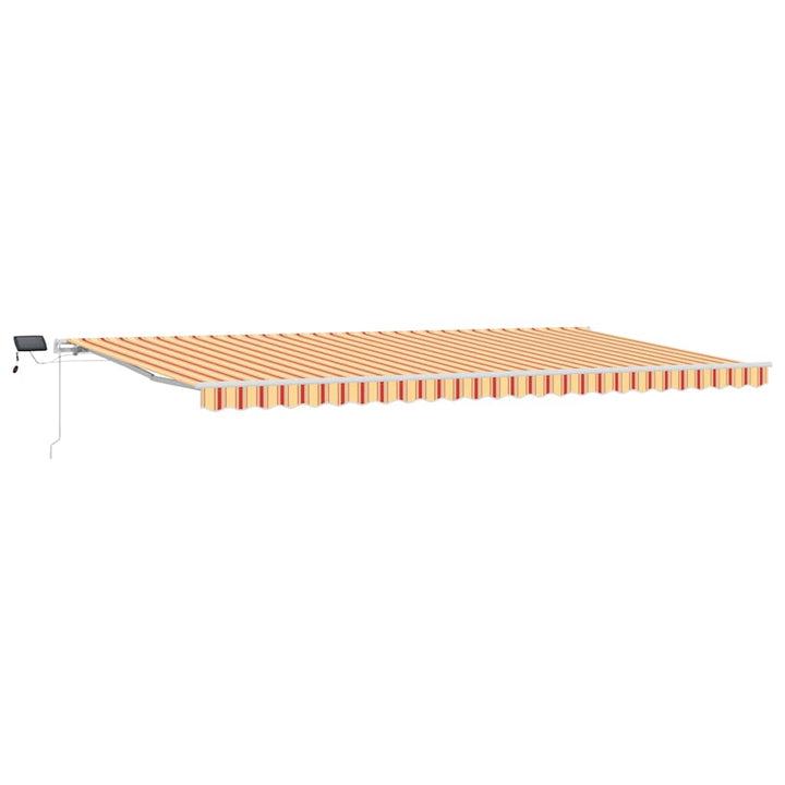 Udtrækkelig markise Gul og orange 600 × 350 cm