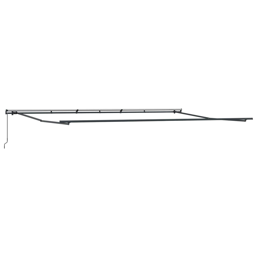 Udtrækkelig markise Rød og Hvid 600 × 350 cm