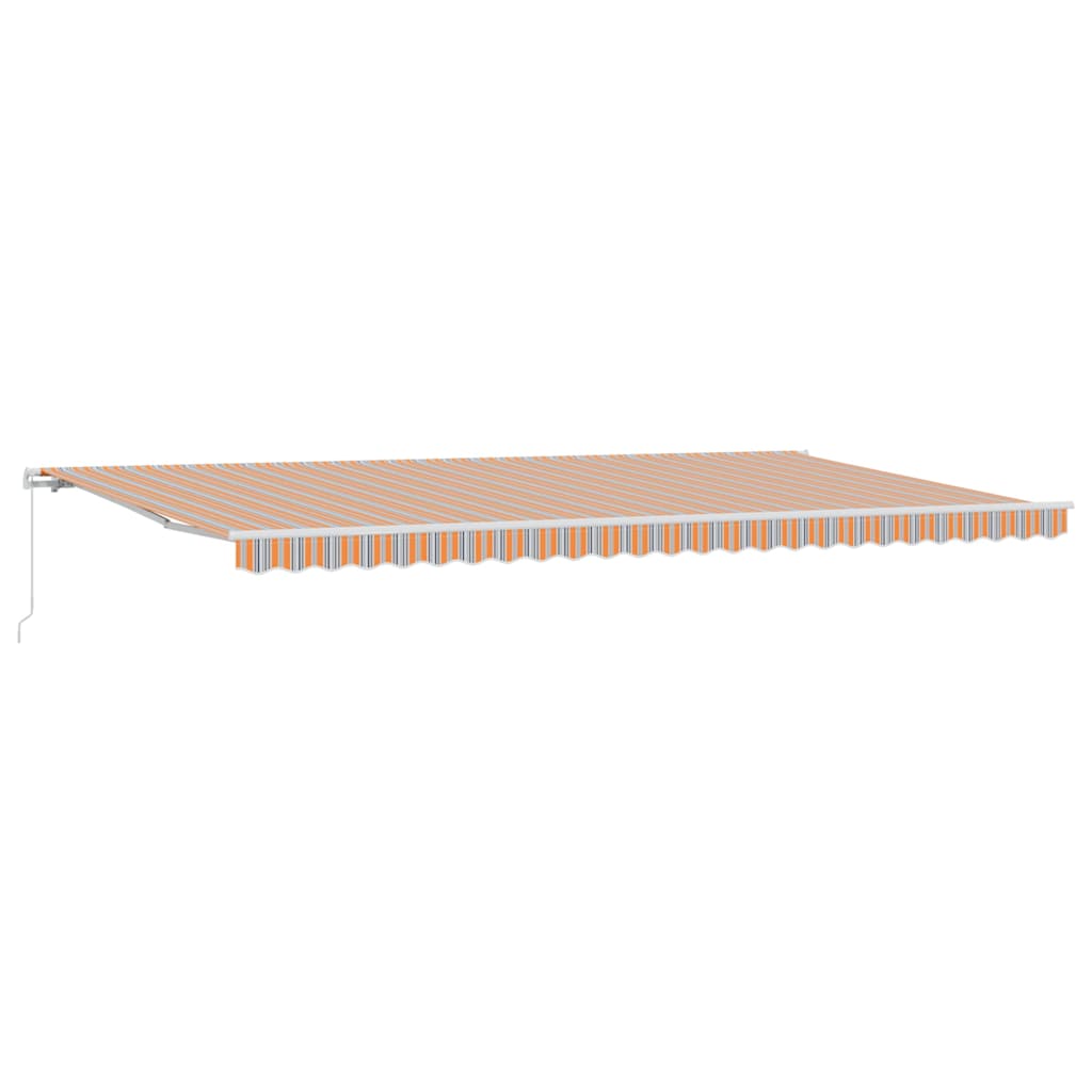 Udtrækkelig markise Flerfarvet 600 × 350 cm