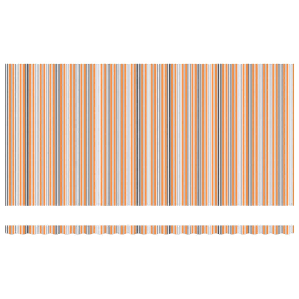 Udtrækkelig markise Flerfarvet 600 × 350 cm Stof og aluminium