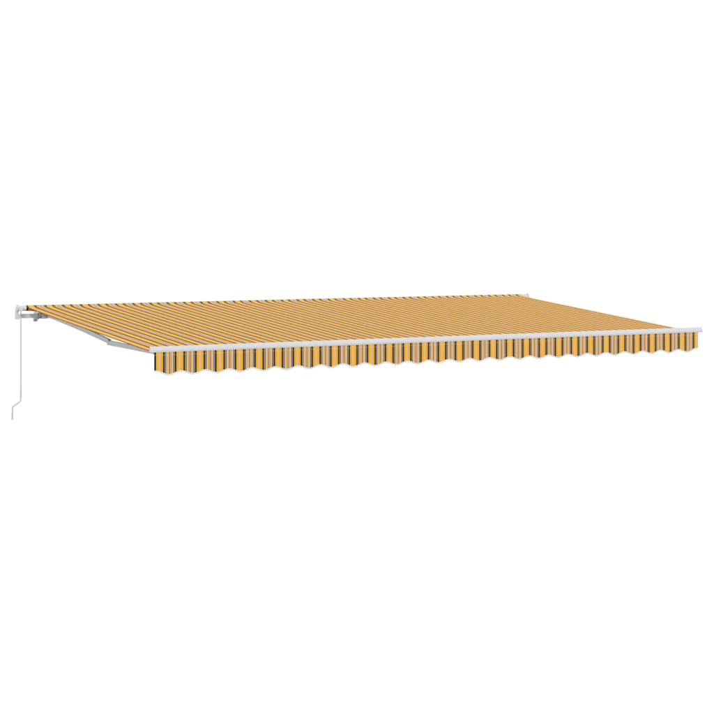 Udtrækkelig markise Flerfarvet 600 × 350 cm