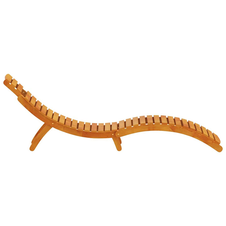 Liggestol 2 pcs Brun 55 x 184 x 64cm Massivt Akacietræ