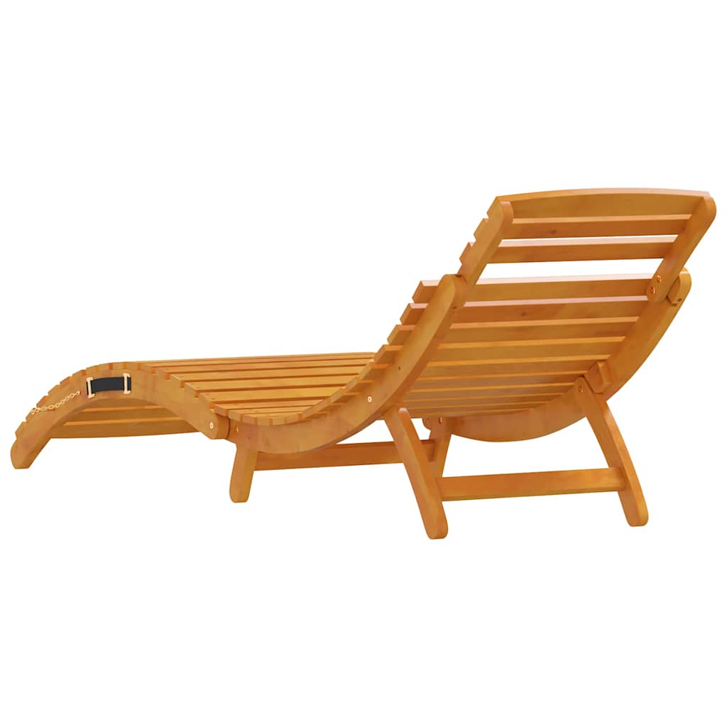 Liggestol 3 pcs Brun Massivt Akacietræ