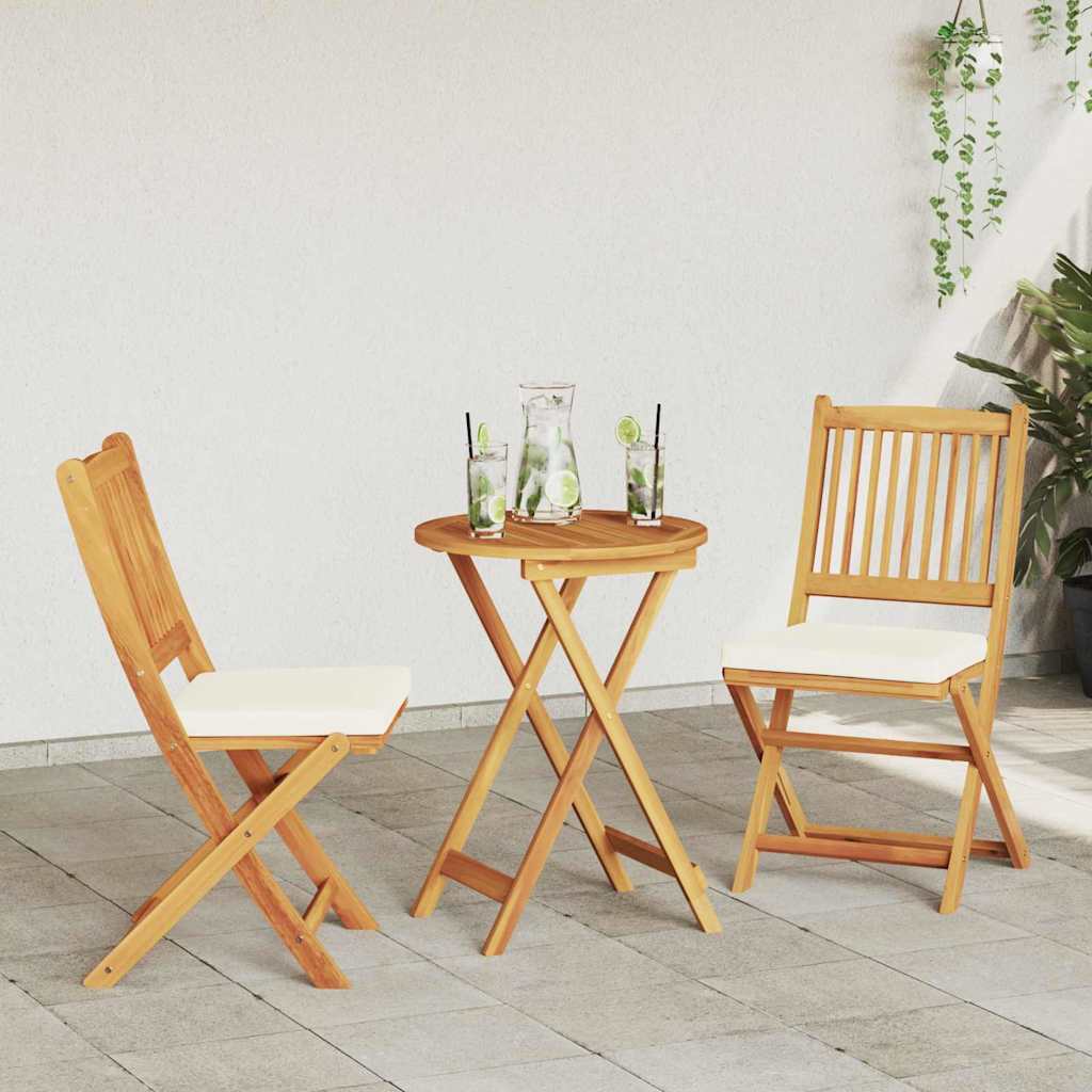 Have Bistro Sæt 3 stk. Brun Massivt Akacietræ